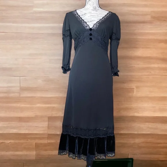 knee length dresses for ladies Dolce & Gabbana Black Viscose Bodycon Sheath Midi Dress